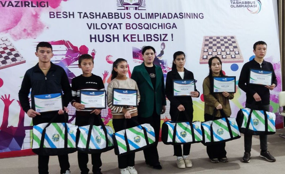 ⚡️ Umumta’lim maktablari o’quvchilari o’rtasida 🖐 «Besh tashabbus olimpiadasi» doirasida  sport musobaqalarining Sirdaryo viloyati bosqichi davom etmoqda