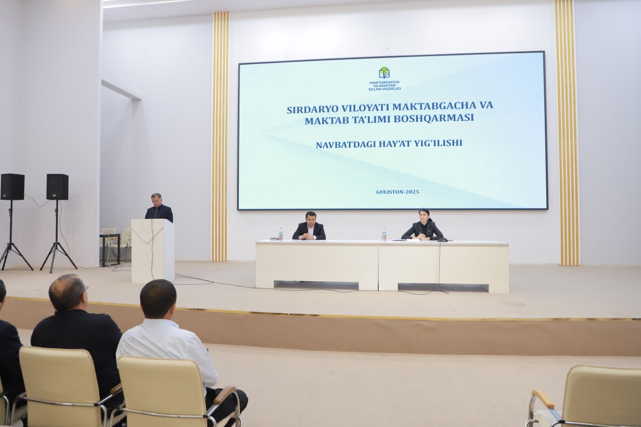Ta’limda tahlil, tajriba va ijro intizomi – Sirdaryo hay’at yig‘ilishi markazida