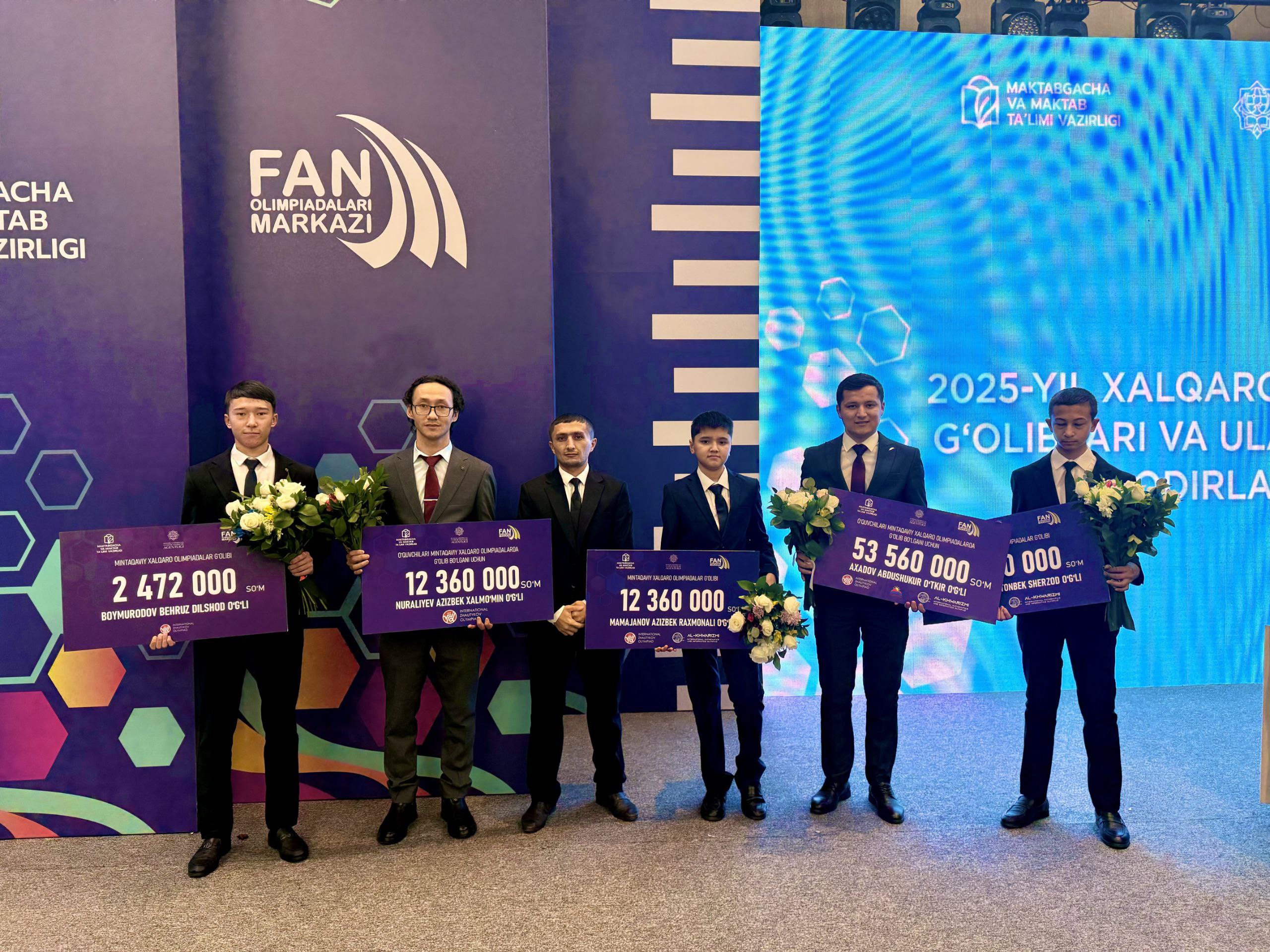 Xalqaro olimpiadalar g‘oliblari taqdirlandi!